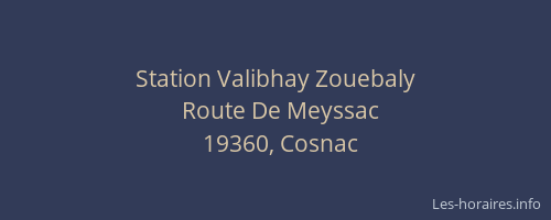 Station Valibhay Zouebaly