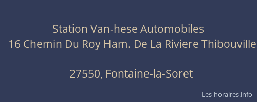 Station Van-hese Automobiles
