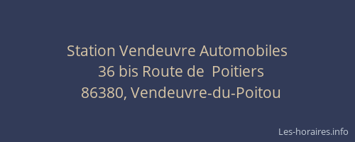 Station Vendeuvre Automobiles