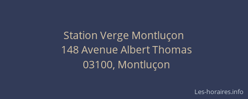 Station Verge Montluçon