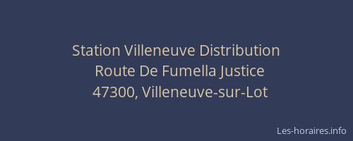 Station Villeneuve Distribution