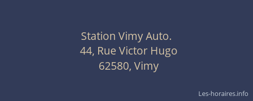 Station Vimy Auto.