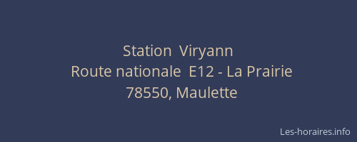 Station  Viryann