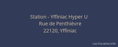 Station - Yffiniac Hyper U