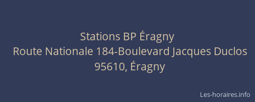 Stations BP Éragny