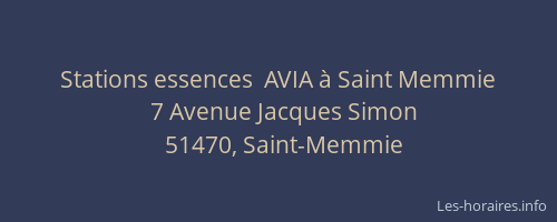 Stations essences  AVIA à Saint Memmie