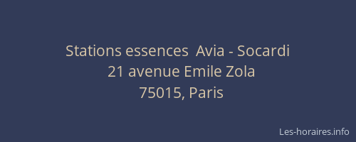 Stations essences  Avia - Socardi