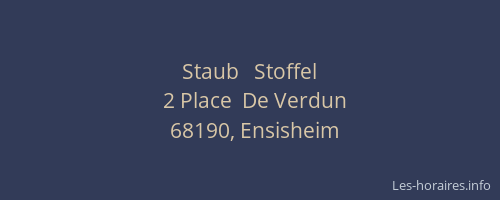 Staub   Stoffel