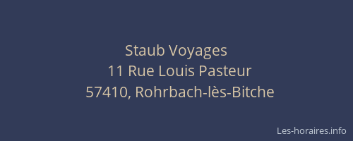 Staub Voyages