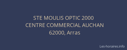 STE MOULIS OPTIC 2000