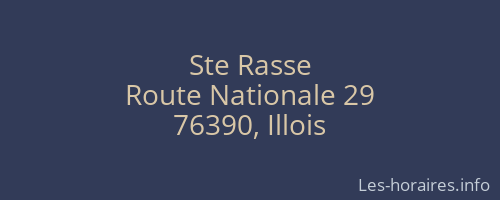 Ste Rasse