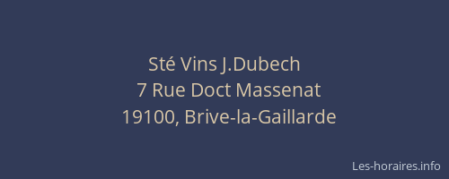 Sté Vins J.Dubech