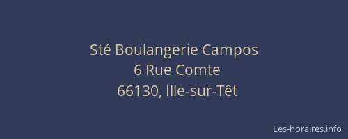 St&eacute; Boulangerie Campos