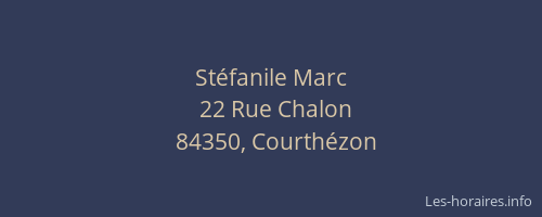 St&eacute;fanile Marc