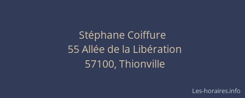 St&eacute;phane Coiffure