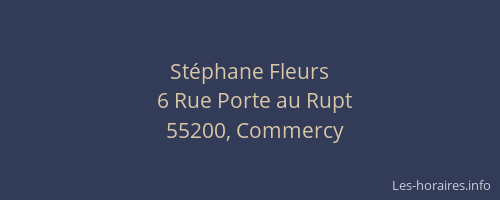 St&eacute;phane Fleurs