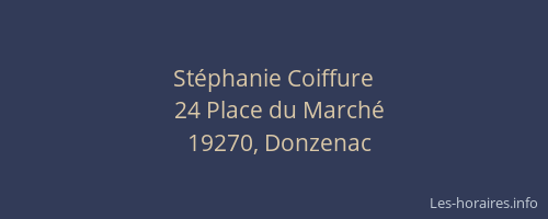 St&eacute;phanie Coiffure