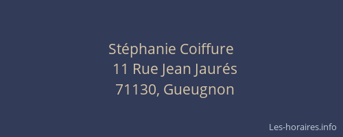 St&eacute;phanie Coiffure