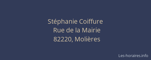 St&eacute;phanie Coiffure