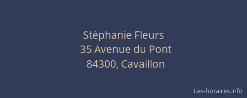 St&eacute;phanie Fleurs