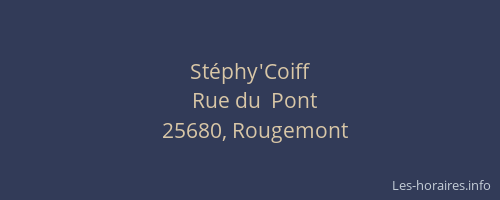 St&eacute;phy'Coiff