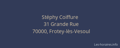 St&eacute;phy Coiffure