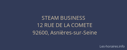 STEAM BUSINESS