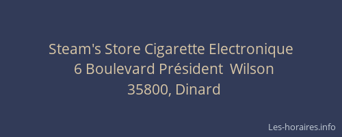 Steam's Store Cigarette Electronique
