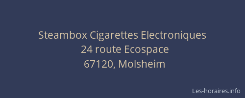 Steambox Cigarettes Electroniques