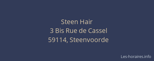 Steen Hair
