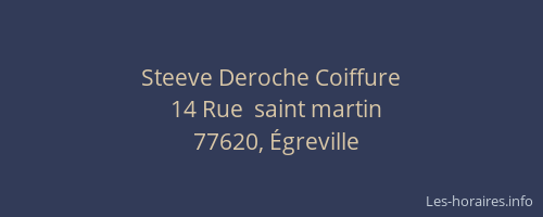 Steeve Deroche Coiffure