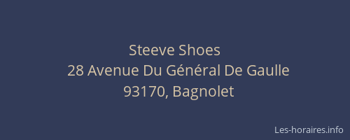 Steeve Shoes