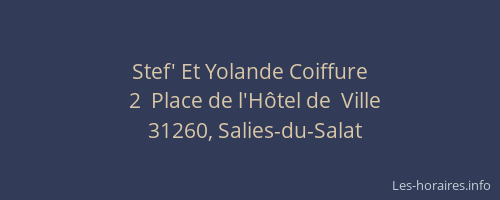 Stef' Et Yolande Coiffure