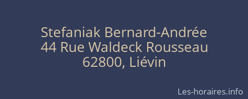 Stefaniak Bernard-Andrée