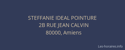 STEFFANIE IDEAL POINTURE