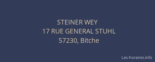 STEINER WEY