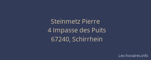 Steinmetz Pierre