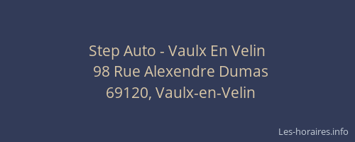 Step Auto - Vaulx En Velin