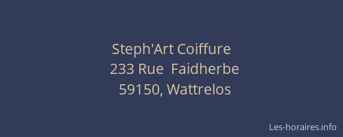 Steph'Art Coiffure