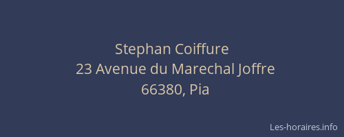 Stephan Coiffure