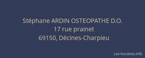 Stéphane ARDIN OSTEOPATHE D.O.