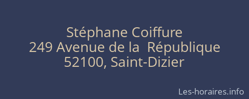Stéphane Coiffure