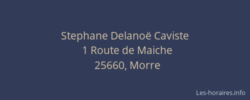 Stephane Delano&euml; Caviste