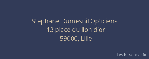 Stéphane Dumesnil Opticiens