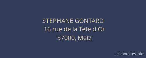 STEPHANE GONTARD