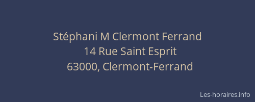 Stéphani M Clermont Ferrand