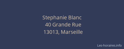 Stephanie Blanc
