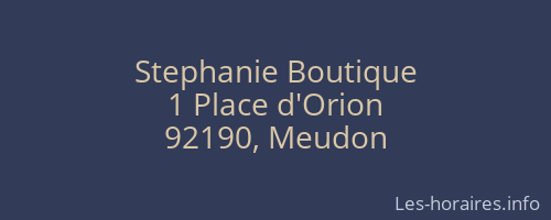 Stephanie Boutique
