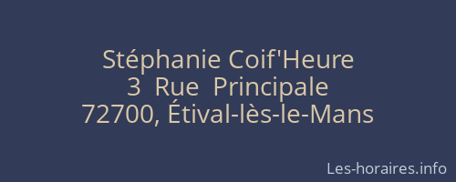 Stéphanie Coif'Heure