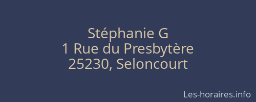 Stéphanie G